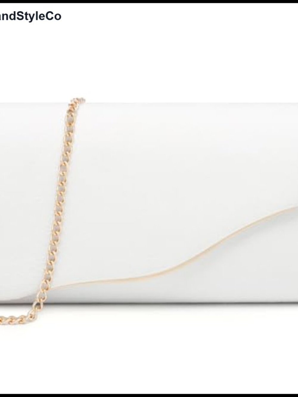 Faux Suede Evening Clutch Purse with Gold Chain Strap, Formal Handbag